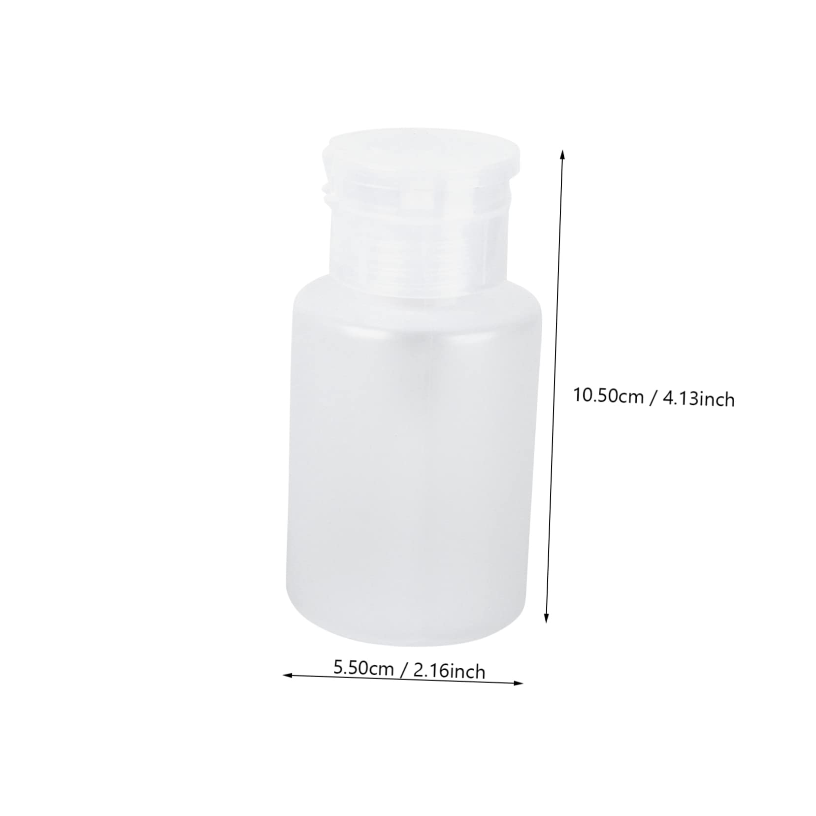 Didiseaon 2 Pack Push down Dispenser Bottles Nail Polish Remover Storage Box 120ml Manicure Pressed Storage Container for Nail Accessories