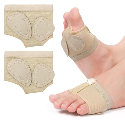 JEYORZY 1 Paia Cuscinetti Metatarsali Danza, Cuscinetto Proteggi Plantare per Danza, Calzature protettive per Danza Classica per Ginnastica del Ventre, per Ginnastica, Pilates