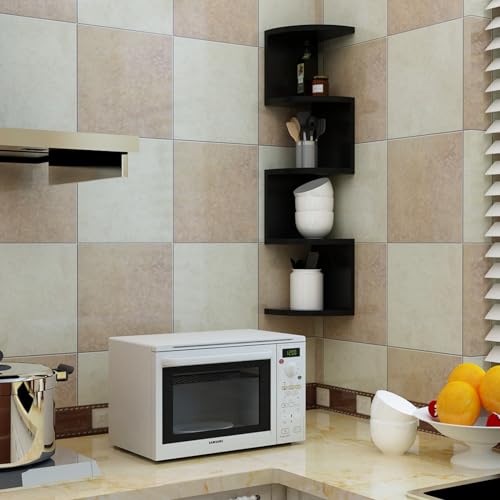 Étagère d'angle à 5 niveaux pour rangement de salle de bain