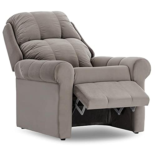 Poltrona Reclinável Herval Slim, Cinza Veludo