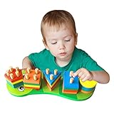 □ 5 GEOMETRISCHE FORMEN □ Unser Spielzeug-Set inclding 5 verschiedene Designs Kleinkind klobig puzzles.Different Formen und verschiedene Farben von leicht bis schwer passend, die Führungen Kinder Farben und Grafiken zu erkennen.