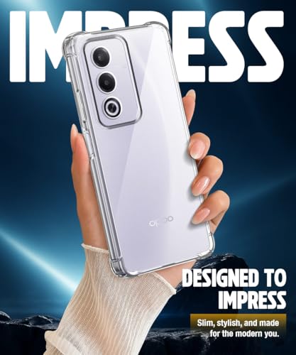 Image of WOW IMAGINE Clear Back Cover Case for Oppo A3 Pro 5G | Oppo K12x 5G | Shockproof Soft TPU Case | Cushioned Edges for Ultimate Protection Back Cover Case - Transparent