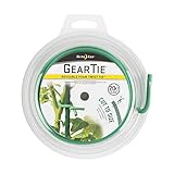 Resistente a la intemperie Nite Ize Gear Tie Corbata de espuma de jardín, la original corbata de espuma reutilizable de giro, cortada a la medida, carrete de 20 pies, verde