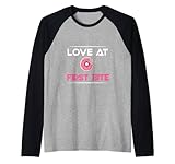 Love at first bite Donut Bäcker Backen Konditorei Donut Raglan
