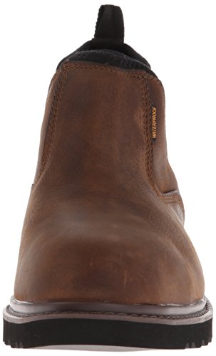 Carhartt Men's 4" Romeo Non Safety Toe Waterproof Breathable Pull-On Boot CMS4190, Dark Bison Oil Tanned, 10 M US