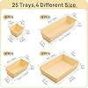 Vtopmart 25 PCS Plastic Drawer Organizers Set, 4-Size Versatile Bathroom and Vanity Drawer Organizer Trays, Storage Bins for Makeup, Bedroom, Kitchen Gadgets Utensils and Office #1