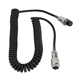 Man Vrouw Kabel, Microfoon Verlengsnoer, Handig 8-pins Opgerolde Verleng Microfoon Snoer Man Vrouwelijk Kabel voor Transceivers met 8-pins Ronde Microfoon Connectors