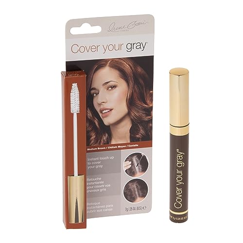 Cover Your Gray Brush In Medium Brown, 0.25 oz (Pack of 2)