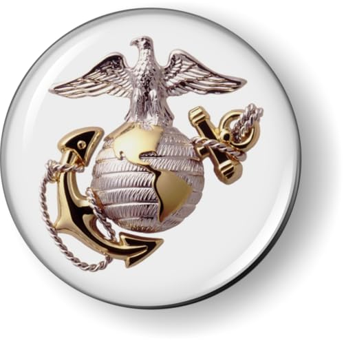 Image of The Eagle Globe Anchor US Marine Corps USMC CAR Emblem Badge Flexible | Officially Licensed US Marine Corps Product, 3D Domed, Sticker, made by BestLicensePlateFrames