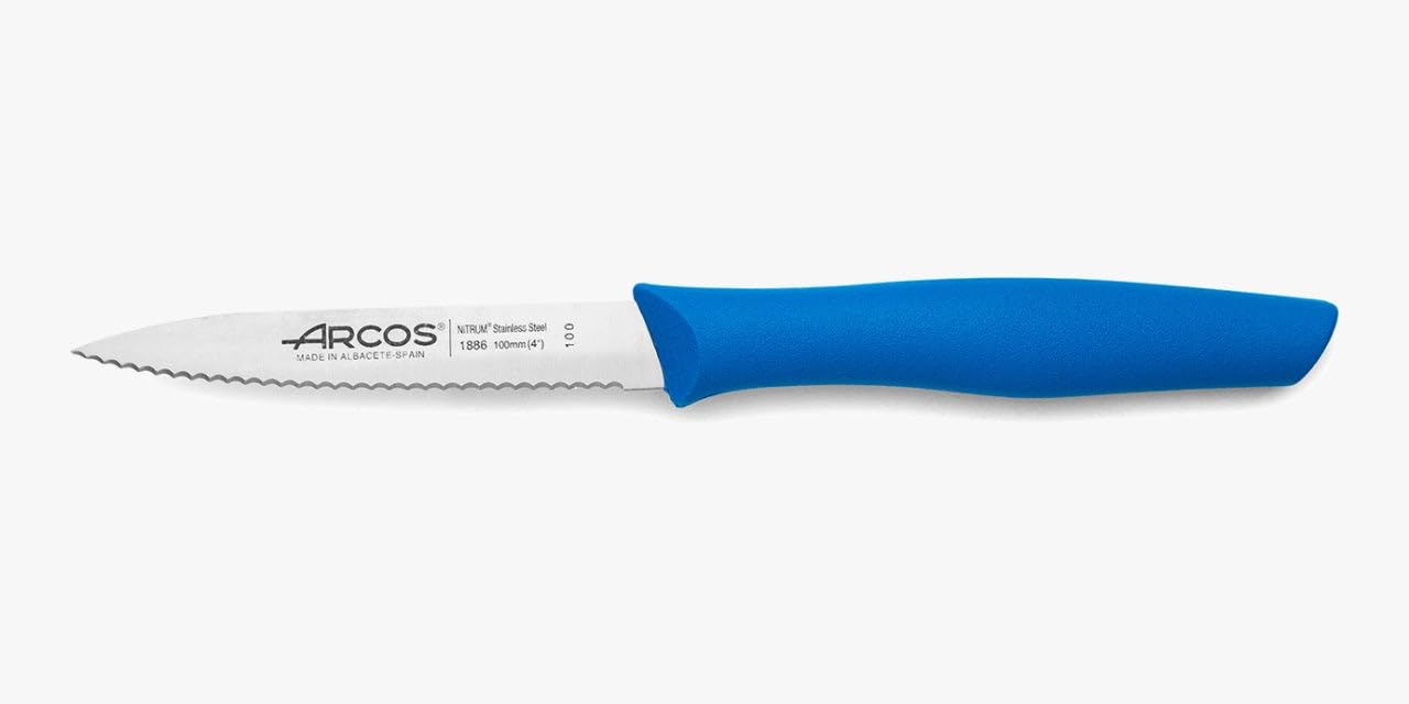 Amazon.co.jp: ARCOS パーリングナイフ 波刃 ブルー 21cm ステンレス