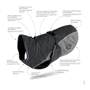   HUNTER-Dog-Coat-Uppsala-Cozy-30-cm-AnthraciteGrey