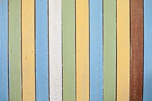 Image of DWELLSINDIA Painted Wood Self Adhesive Wallpaper Peel & Stick, Waterproof, Scratch Resistant, Laminated (41cm x 244cm, Multi)