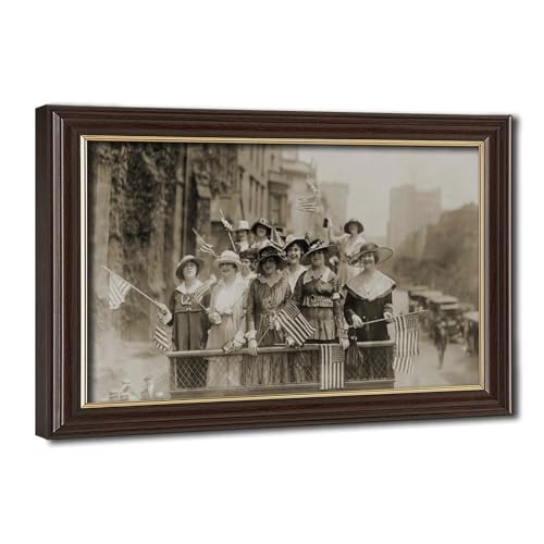 Toile Mouvement du suffrage des femmes avec cadre haut de gamme pour peinture murale