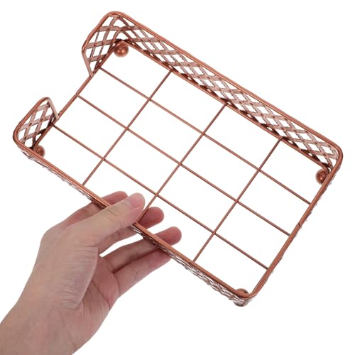 Organizador Rectangular de Metal Forjado Vintage para Toallas de Papel 5