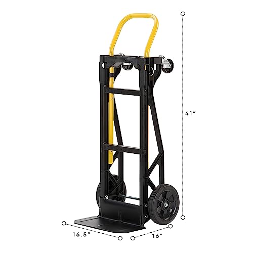 Harper Trucks Convertible Nylon Hand Truck w/ Stair Glides, 300lb Dolly & 400lb Cart Limit