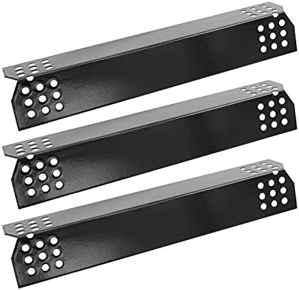 Hongso PPG371 (3-Pack) Porcelain Steel Heat Plate, Heat Shield, Heat Tent, Burner Cover, Vaporizor Bar Replacement for Nexgrill 720-0830H, 720-0783E, Grill Master 720-0697, 720-0737 Grill Model