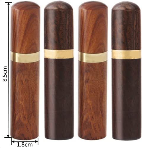 4 Pieces Wooden Needle Case Sewing Needle Tubes Toothpick Storage Box,Sewing Needles Holder Storage Case Wood Box Hand Crafts Knitting Holder #TOP1