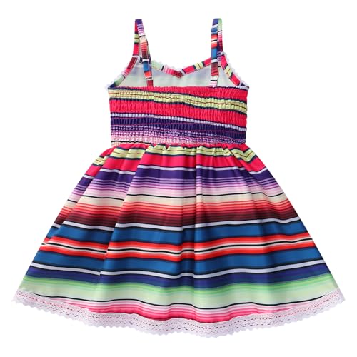 IMEKIS Toddler Girls Mexican Dress Fiesta Birthday Outfit Baby Summer Holiday Cake Smash Photo Shoot2
