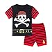 Niños algodón super camión verano pijamas niño nave espacial camión pijamas niños animal de dormir (Color : Pirate, Kid Size : 5 years old)
