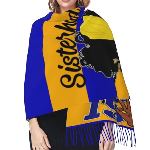 Women Scarf Sorority Paraphernalia Gifts for Women Wrap Shawl With Tassel4