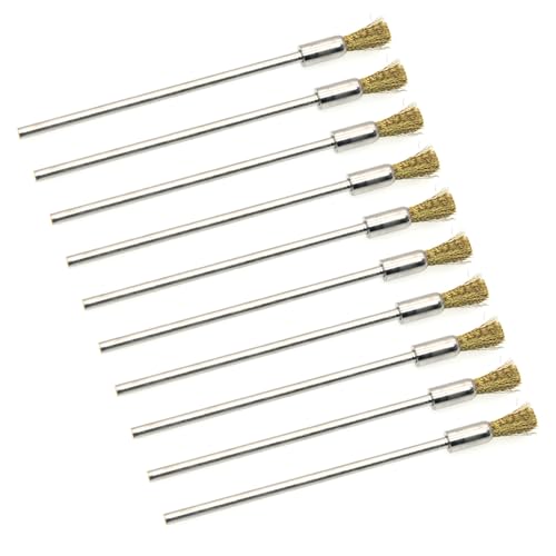 BOLOUY Cleaning Brush 10Piece Wire Brush for Drills Wire Brush Bit Effective Removal of Dirt, Paint, and Rusts Tool