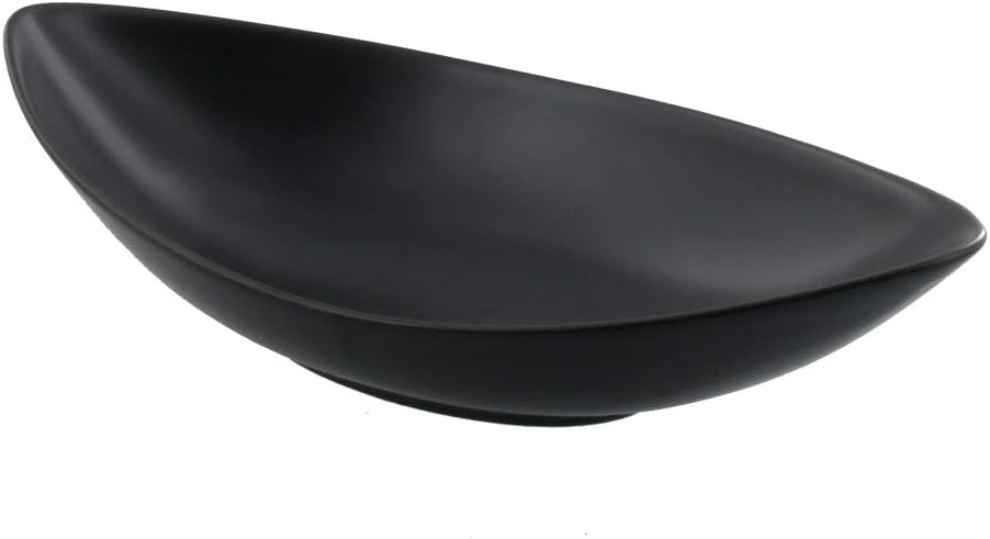 テーブルウェアイースト カレー皿 CAFEリーフボウル 27cm （黒マット） パスタボウル カフェ食器 ボウル