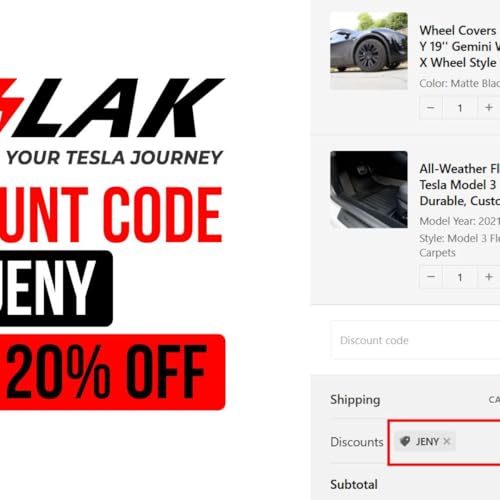 Yeslak Promo Code JENY - 20% OFF all products