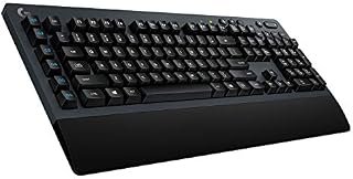 Logitech G613 Wireless Mechanical Gaming Keyboard, LIGHTSPEED Advanced 1ms 2.4GHz and Bluetooth Wireless, Romer-G Tactile Key Switches, Multi-Device, 6 Programmable G-Keys, QWERTY UK Layout - Black