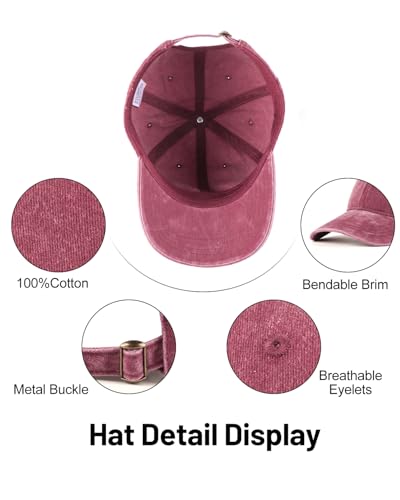 Image of XXL Baseball Cap For Big Heads, Soft Crown Washed Dad Hat, Oversized Denim Cap For Men Women Golf, Travel, Daily Wear