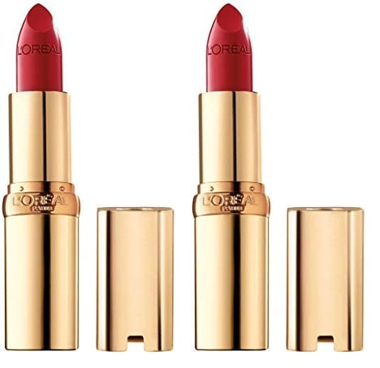L'Oreal Paris Colour Riche Original Satin Lipstick 297 Red Passion (paquete de 2)