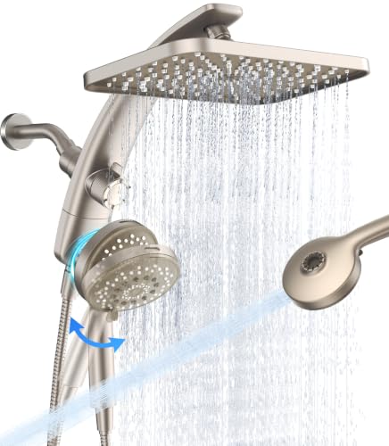 Veken 12" Rain Shower Head with Handheld,High Pressure Power Wash,Magnetic