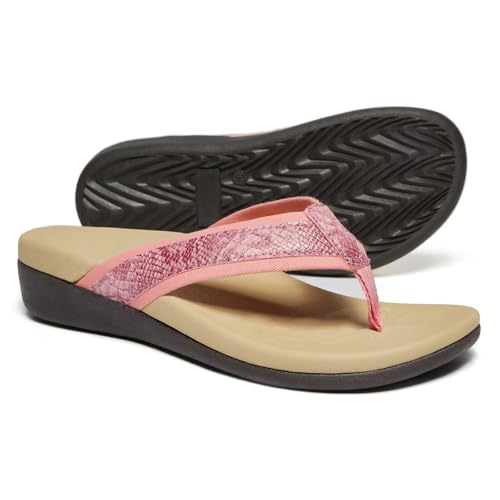 Image of Orkii Womens Plantar Fasciitis Feet Sandals, Best Orthotic Flip Flops With Arch Support, Comfortable Walking Sandals