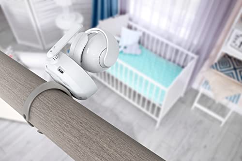 Image of Hubble Connected Grip, Flexible Rubber Baby Monitor Mount for Hubble Baby Camera, Portable Camera Holder for Nursery for Optimal View, Universal Video Baby Camera Mount, Multi-Installation Method