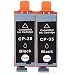 Produktbild B-T Kompatibel Tintenpatronen Ersatz für Canon PGI 35 PGI-35BK Druckerpatronen für Canon Pixma IP100B IP100 IP110 Drucker (2 Schwarz) 2 Pack