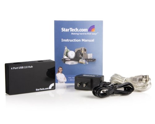 StarTech.com 4 Port USB 2.0 Hub 480Mbit/s Nero