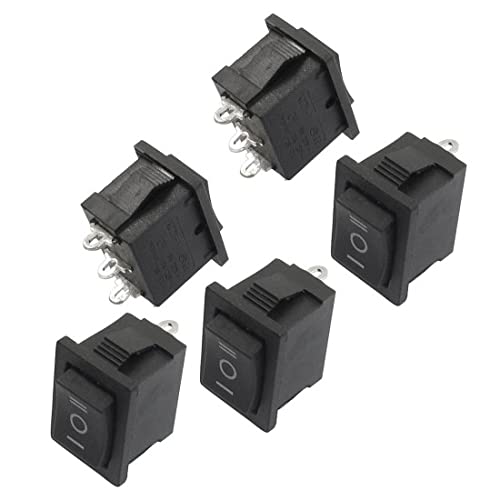 Mini 3 Pin SPDT ON/Off Switch - Pack of 10, PCB-Mounted Electronic ...