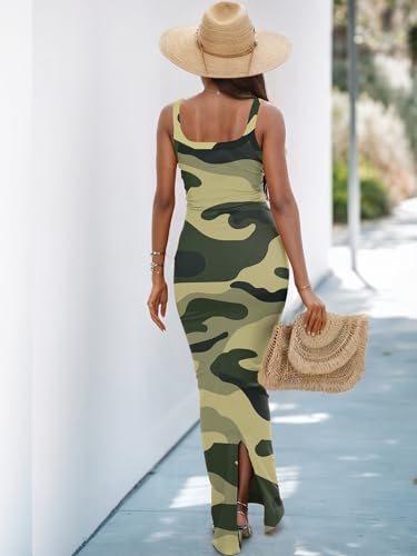 Image of HTD Women Summer Sexy Maxi Bodycon Long Dress Casual Slip Dresses