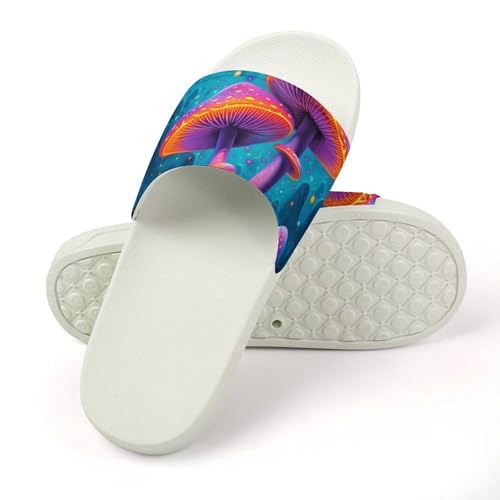 Glowing Mushroom Funny House Sandals Non Slip Shower Slippers Quick Drying Bathroom Shoes for Women Men4
