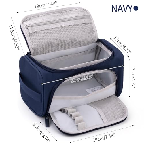 Image of HVOMO Big Capacity Pencil Case High Large Storage Pouch Marker Pen Case Travel Simple Stationery Bag School College Office Organizer for Teens Girls Adults Student(Blue)
