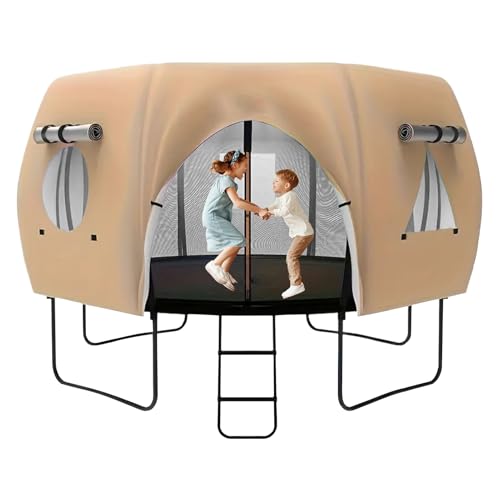 Tente de canopée pour trampoline protégeant les enfants du soleil d'été