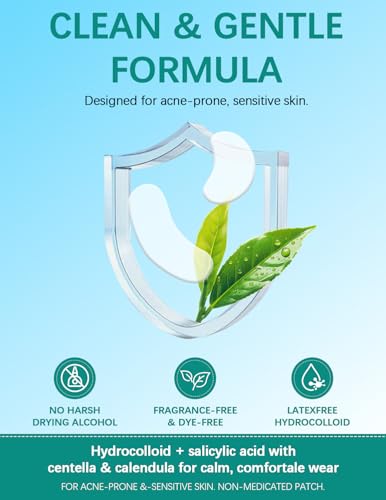 Pimple Patches XL for Face & Body, 524ct Hydrocolloid Patches for Large Areas with Tea Tree Extract, Big Spot Stickers in 5 Shapes & 10 Sizes, Absorbs Oil & Fluid Fast