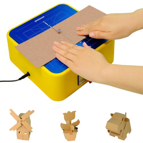 BinfeiMart | Kid Safe Cardboard Cutter | Safety Craft Knife for Kids | No Sharp Edge Bladeless Tool for DIY STEM Projects Cardboard Building Homeschool Art & Upcycling Crafts