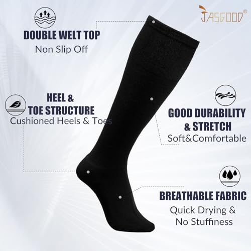 Image of JASGOOD 2 Pack Baseball Socks and Belt Combo Set Softball Socks and Belts Elastic Waist Belt for Youth and Adult Boys