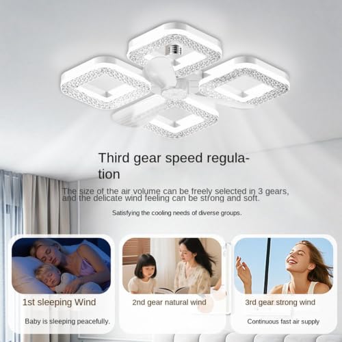 Ventilador de techo con luz silencioso que refresca tu dormitorio 4