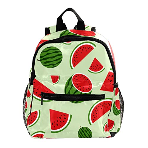 Sac à dos enfants pastèque rouge et vert, confort bandoulière pour école