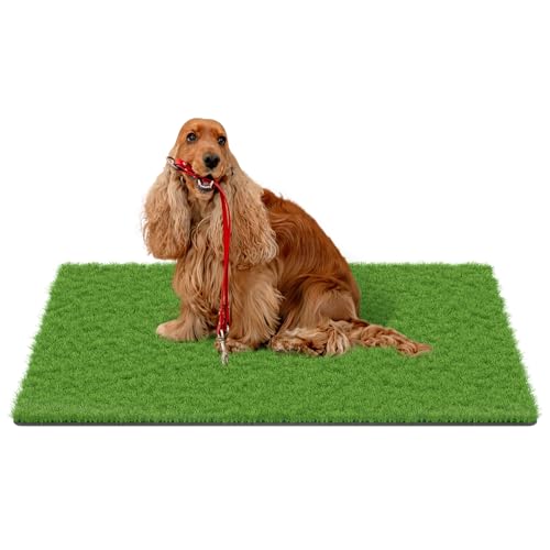 MAYSHINE Fake Grass for Dogs, Artificial Turf Grass Indoor Outdoor, Mat for Dogs Soft Blades, Cesped Artificial for Patios, Dog Astro Turf for Balcony, Quick Clean, Easy Rinse Patio Rug, 59"x36"