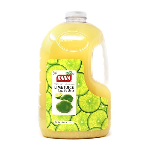Badia Lime Juice 128 Fl Oz – Tangy Citrus Flavor From Real Limes, For Cooking, Cocktails, Dressings, Marinades & Beverages