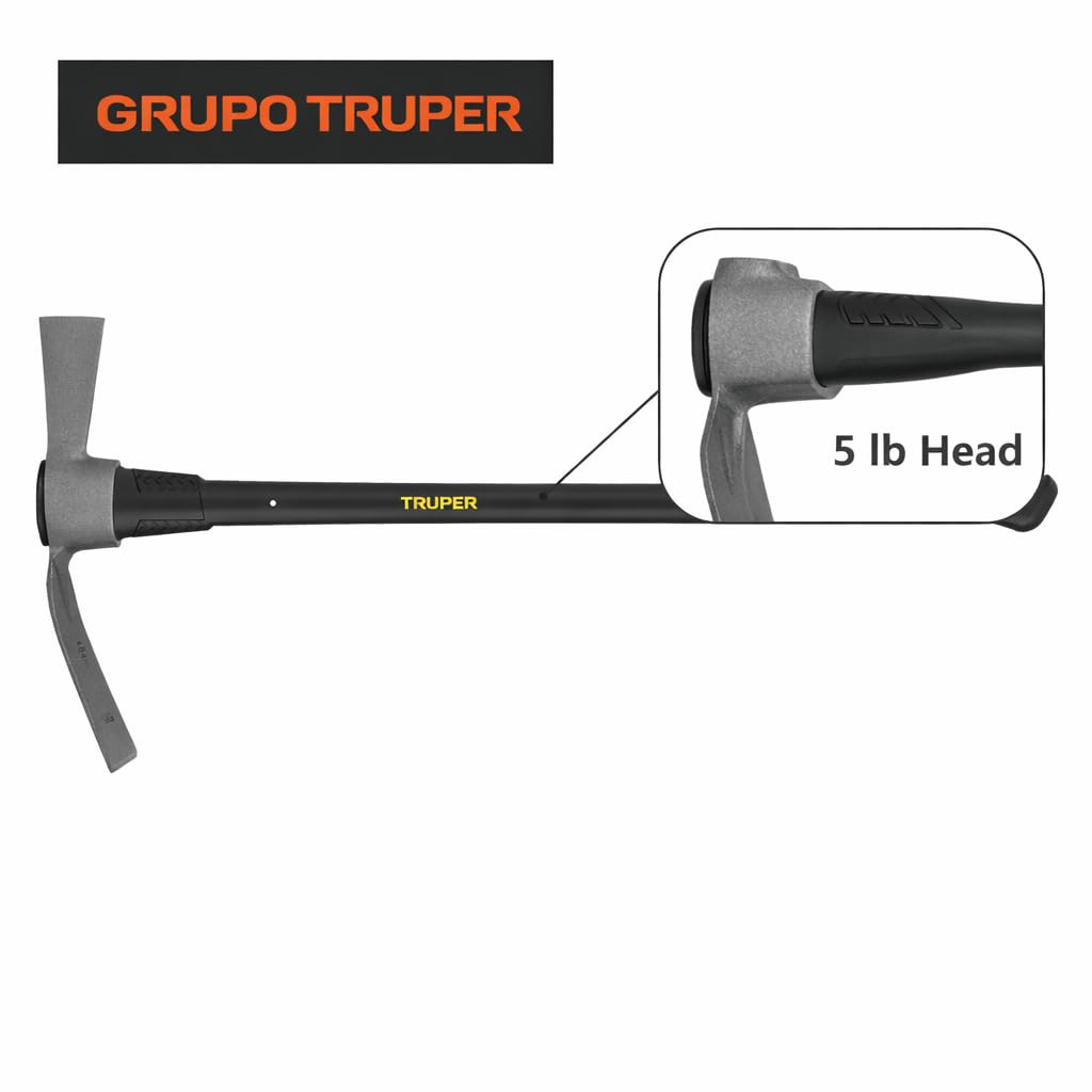 Truper 31638 5-Pound Cortador Mattock con Fibra de Vidrio Mango