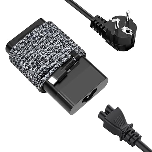 【Kit completo e supporto clienti prioritario】 La confezione include: 1 caricabatterie compatibile con HP 65W USB-C, 1 cavo di alimentazione staccabile da 1,5 m e un manuale utente in francese. Ottieni supporto tecnico 24/7 tramite Amazon cliccando su 