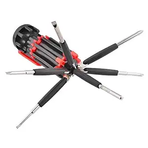 SHOP ONLINE Multi-screwdriver 8 in 1 Multi-function Screwdriver Kit, Tool Kit Set + 6 LED light Torch
